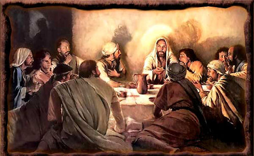 Santa Ceia ou "ltima Ceia de Jesus com seus Apstolos"