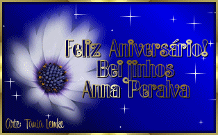 Feliz Aniversrio - Poetisa Ana Maria Peralva - 11/12/2007