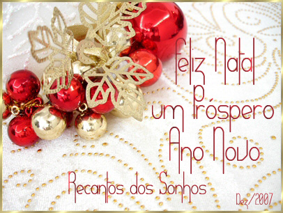 063 - Feliz Natal e Prspero Ano Novo - Poetisa Maria Aparecida Macedo - 13/12/2007