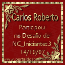 Curso do Nosso Cantinho - Desafio do NC Iniciantes 3 - 14/10/2007