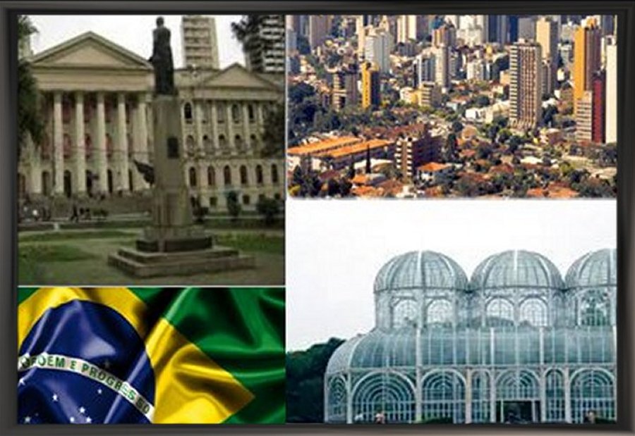 Universidade Federal do Paraná, Vista Área de uma parte da Cidade e o Jardim Botânico de Curitiba
