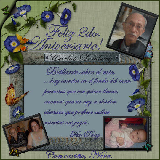 Homenagem - Feliz 2 Aniversrio - Poetisa Nora Baez - 08/11/2006