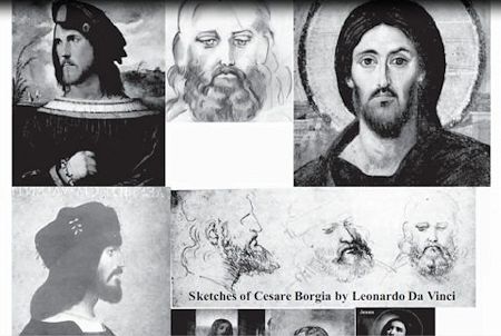 011 - ESBOOS DE CESARE BORGIA POR LEONARDO DA VINCI 001