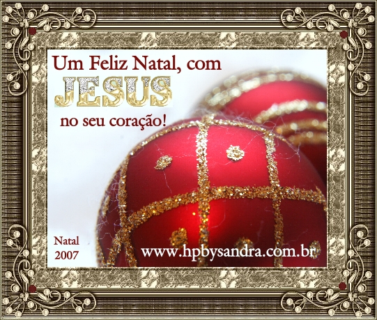 059 - Feliz Natal - Poetisa Sandra Regina Wichert Cisco- 05/12/2007