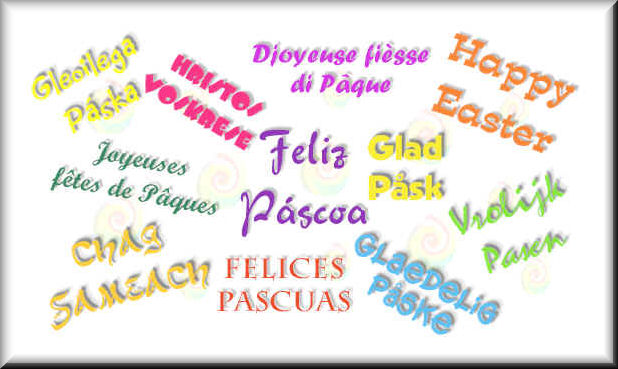 Páscoa em várias linguas