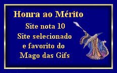 13 Prmio: Honra ao Mrito - Site nota 10 - Recebido em 06/12/2004