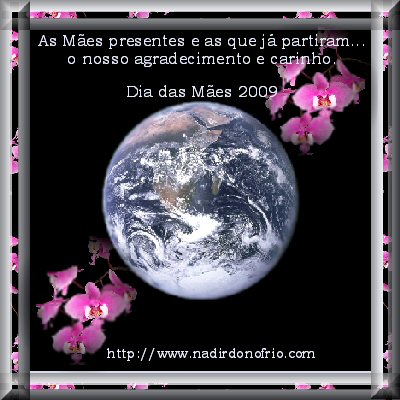 Dia das Mes 2009 - Poetisa Nadir A. D'Onofrio - Recebido em 19/02/2010