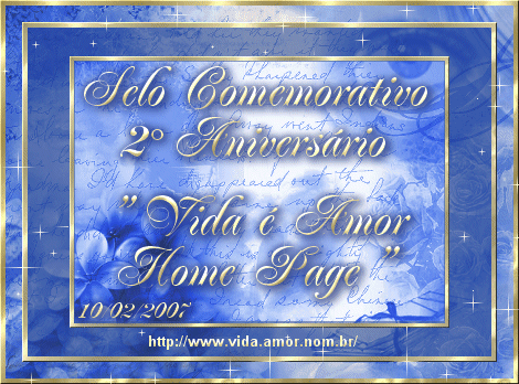 Selo Comemorativo do 2 Aniversrio do Site da Poetisa Rayma Lima - 10/02/2007