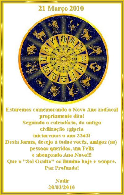 Ano Novo Zodiacal