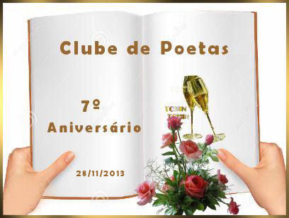 Selo do 7 Aniversrio do Clube de Poetas -  Recebido em 28/11/2013