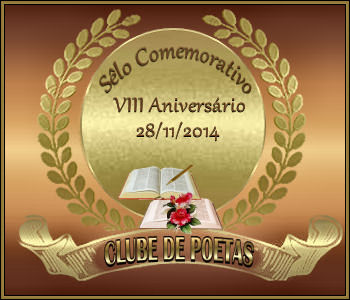 Selo do 8 Aniversrio do Clube de Poetas -  Recebido em 28/11/2014