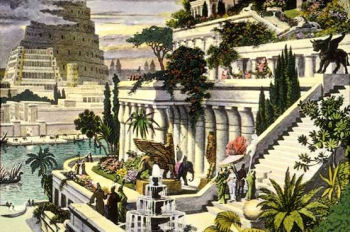 As Muralhas e os Jardins Supensos da Babilnia - Iraque
 - Uma das antigas maravilhas do Mundo